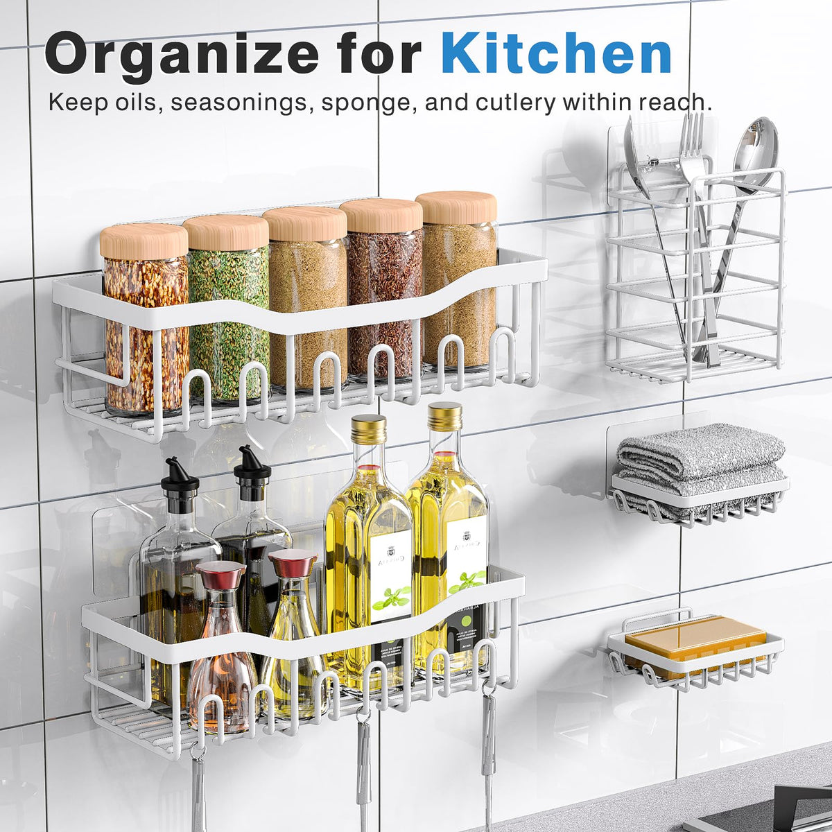 Eudele Adhesive Shower Caddy
