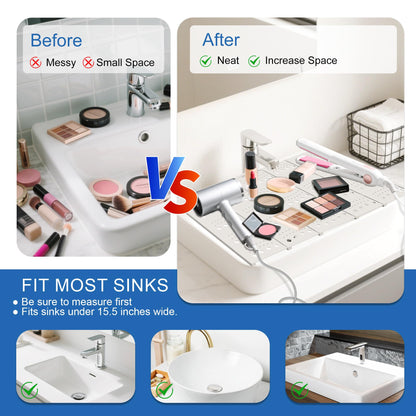 Mofason Bathroom Sink Top Cover Space Saver