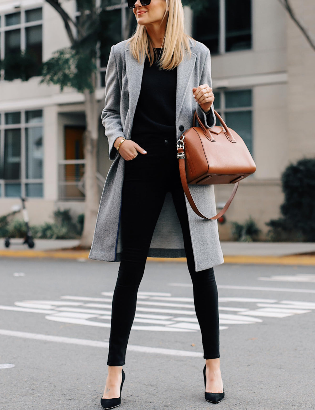 Women's Wool Coat Notch Lapel Double-Breasted Peacoat