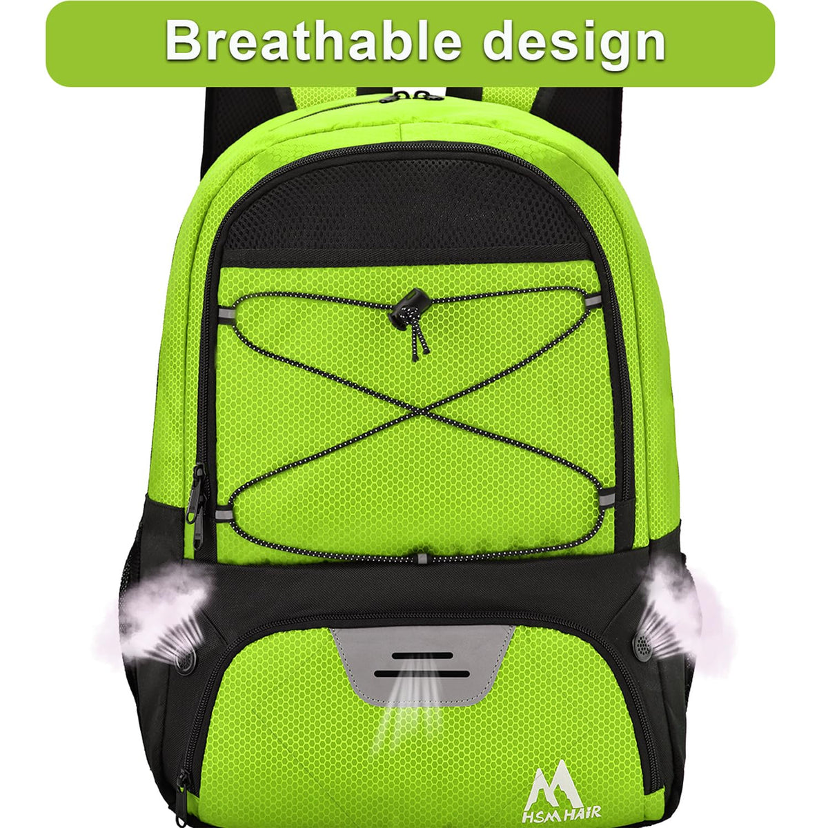 Hsmihair Soccer Bag,Youth Soccer Backpack with Ball and Cleat Compartment