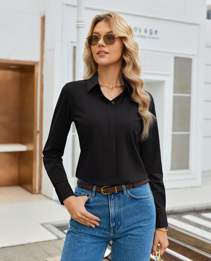 siliteelon Button Down Shirt for Women