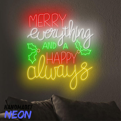 Custom Merry Christmas Tree Neon Sign LED Sign LED Lights (Merry Christmas)