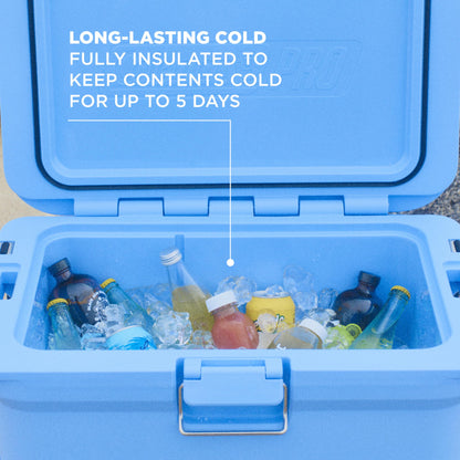 Coleman Pro Heavy-Duty 45qt Ultra-Light Premium Hard Cooler, Extra-Thick Insulation Keeps Ice Up to 4 Days, 74-Can Capacity