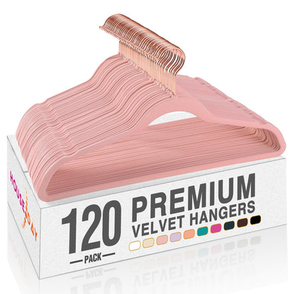 House Day Black Velvet Hangers 60 Pack