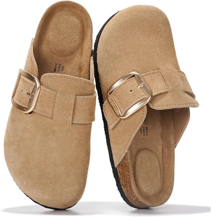 Project Cloud 100% Genuine Leather Clogs for Women Fall Shoes for Women