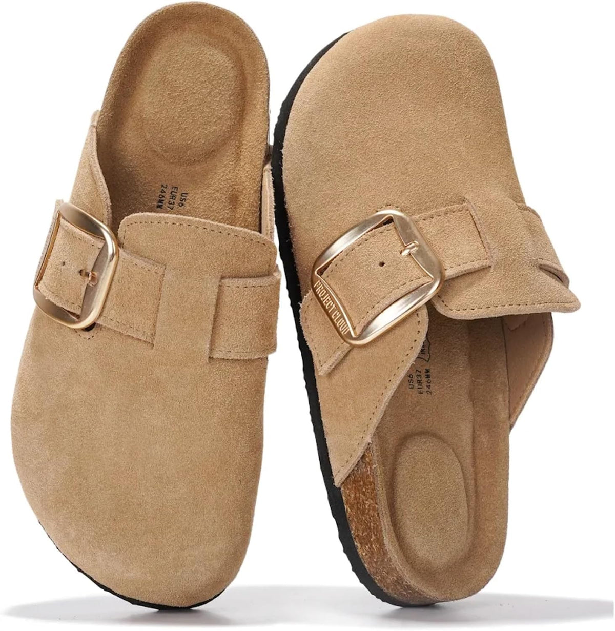 Project Cloud 100% Genuine Leather Clogs for Women Fall Shoes for Women