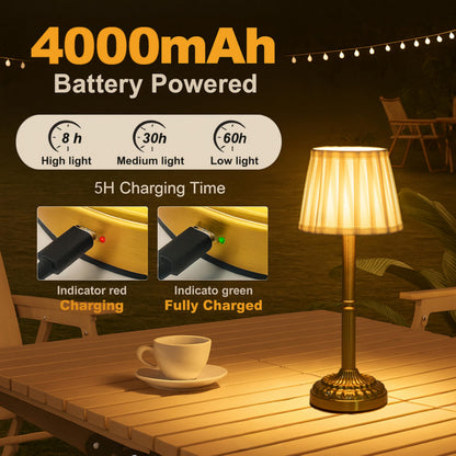 Cordless Table Lamp with Touch Control
