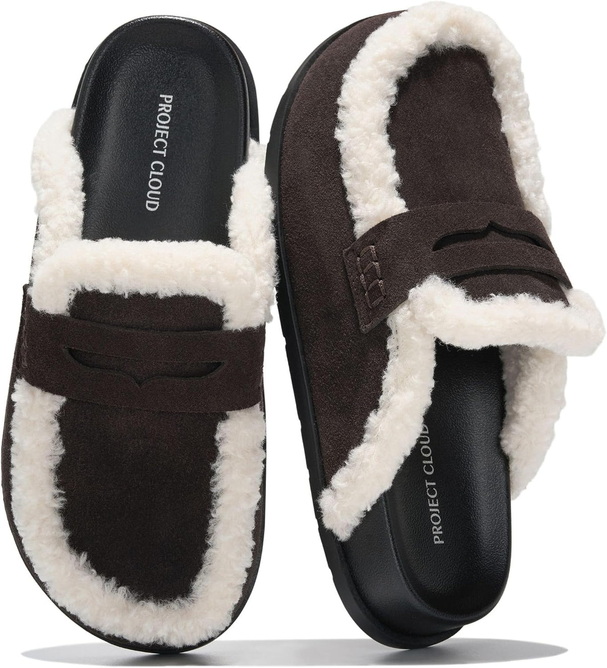 Project Cloud 100% Genuine Leather Slip-On Womens Clogs Mules for Women