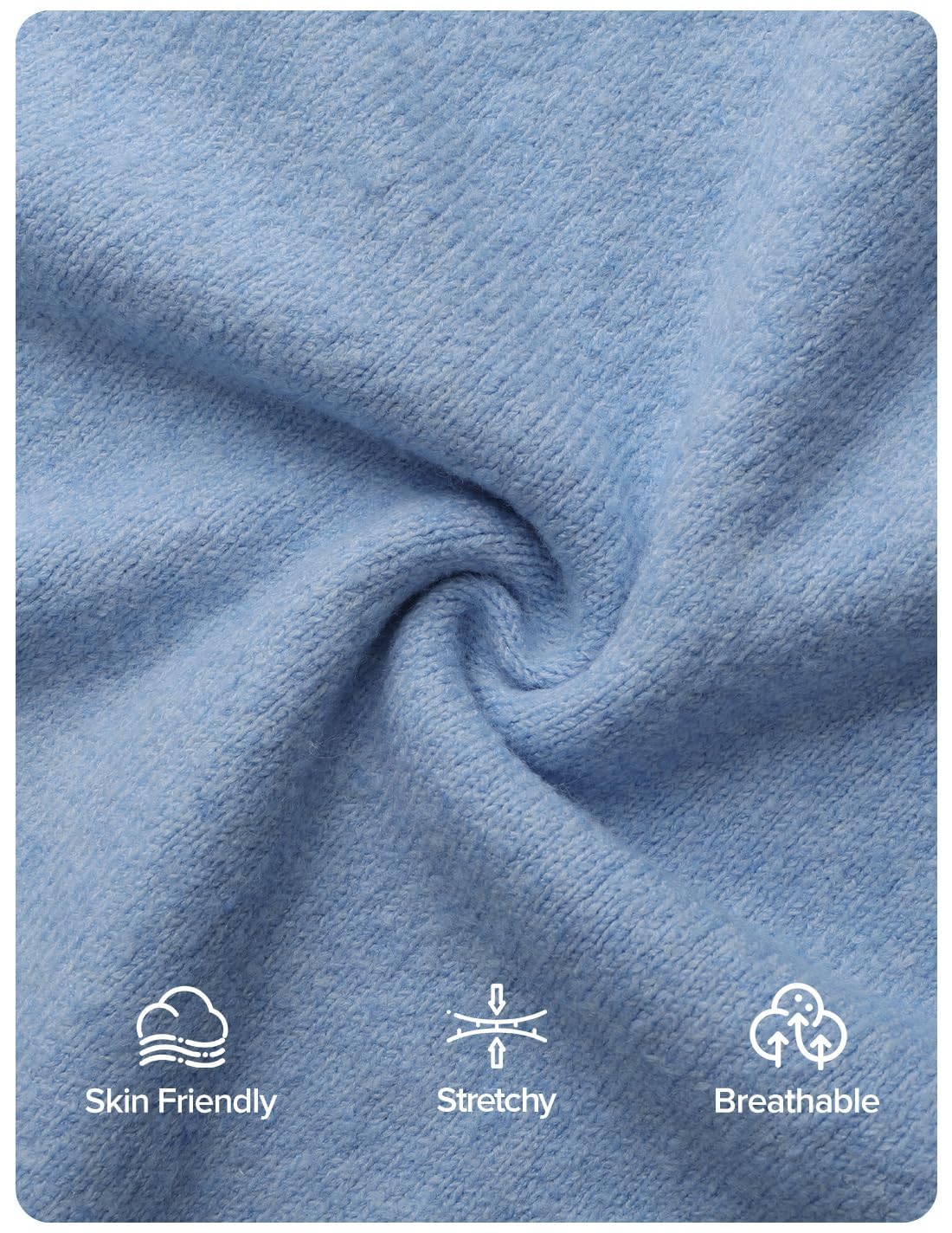 ZESICA Cute Bow Long Sleeve Oversized Sweaters
