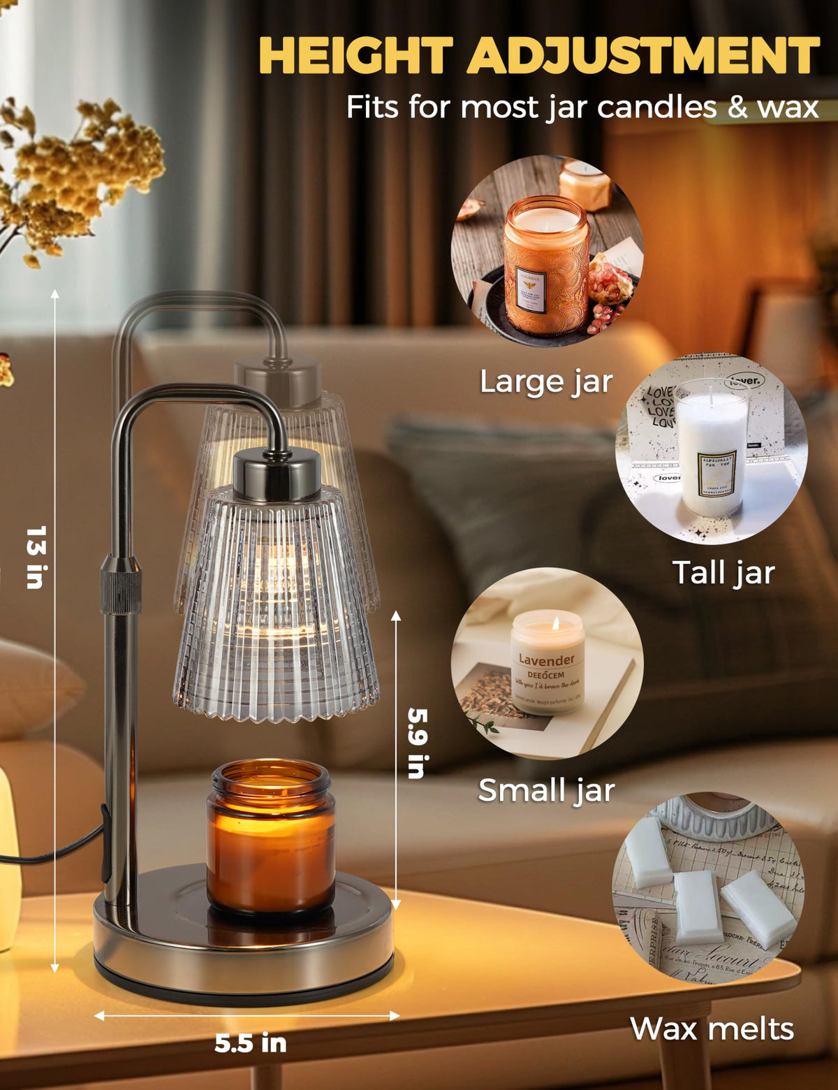 Godonlif Candle Warmer Lamp with Cycle Timer