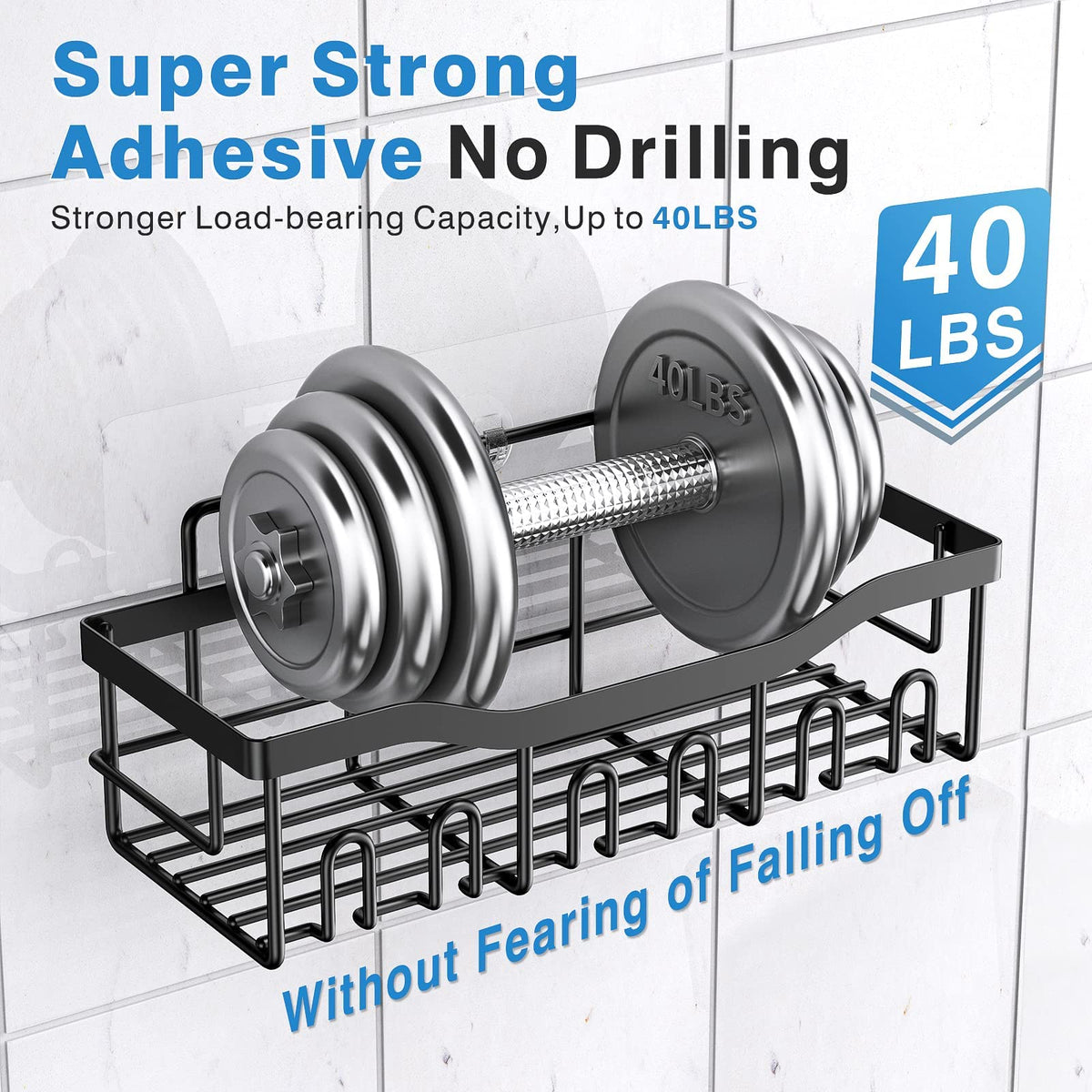 Eudele Adhesive Shower Caddy