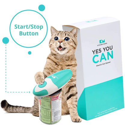 Kitchen Mama Auto Electric Can Opener: Open Your Cans with a Simple Press of Button