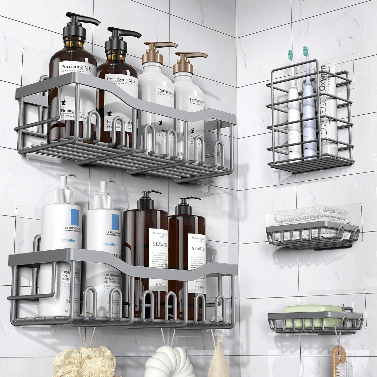 Eudele Adhesive Shower Caddy