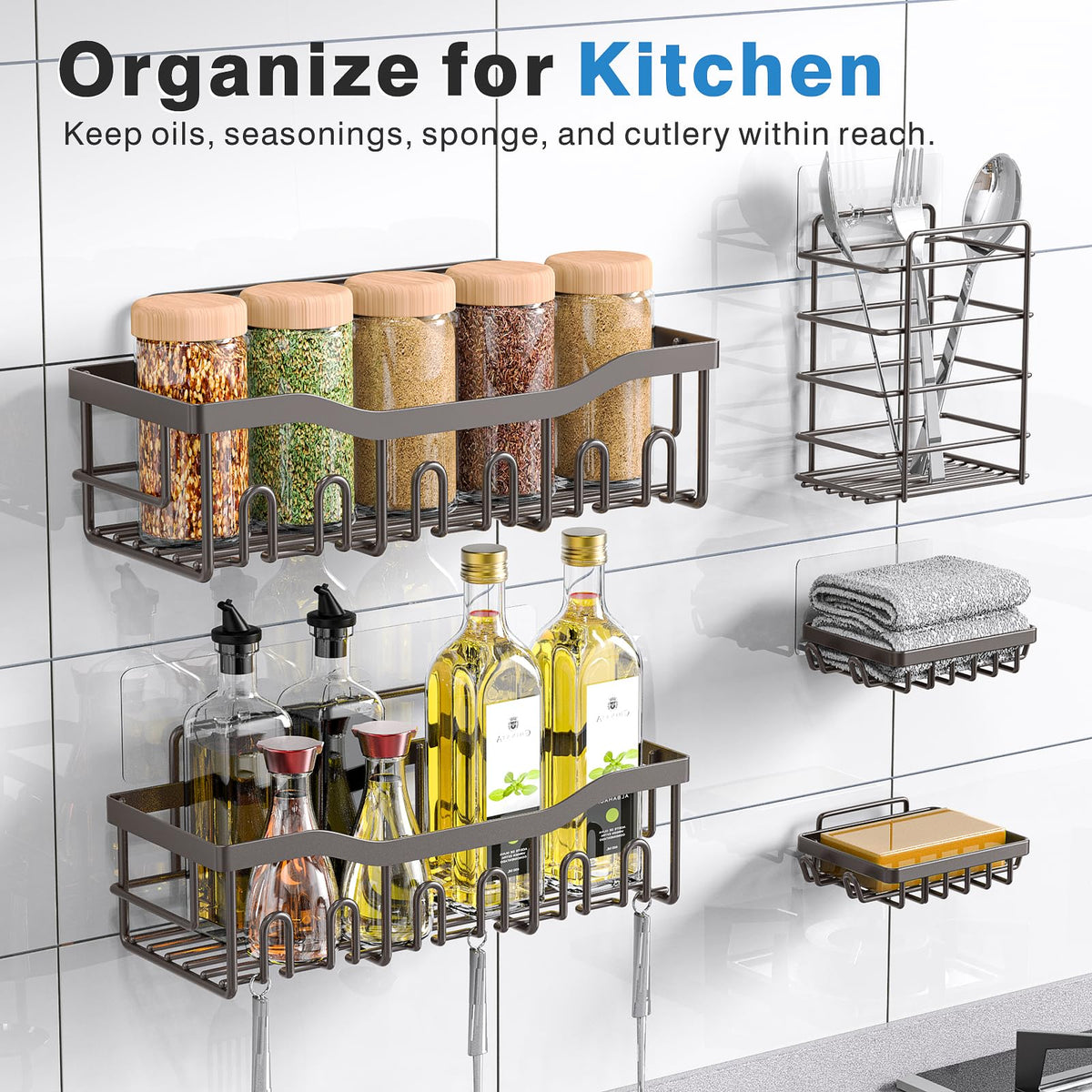 Eudele Adhesive Shower Caddy