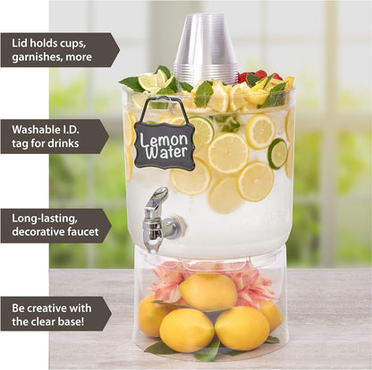 Buddeez Durable 2 Gallon Beverage Dispenser with Stand