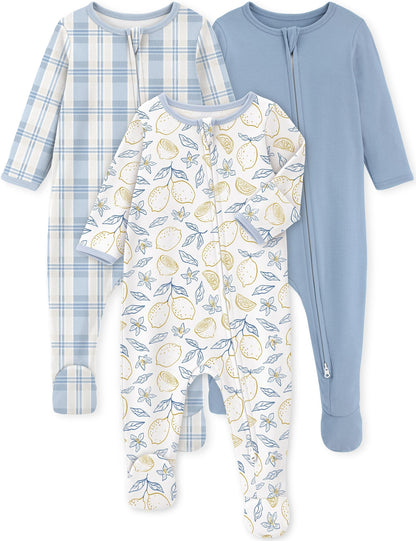Yoofoss Baby Pajamas 100% Organic Cotton Newborn Sleepers Boy Girl Clothes