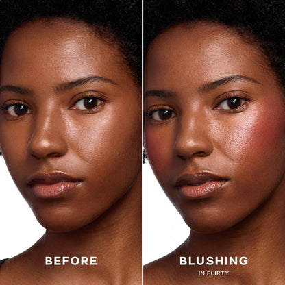Saie Dew Liquid Blush for Cheeks - Hydrating Cream Blush Stick with a Blendable + Buildable Formula - Skincare Infused Dewy Cheek Tint for a Natural Flush - Glowy Makeup Essential - Baby (.40 Oz)