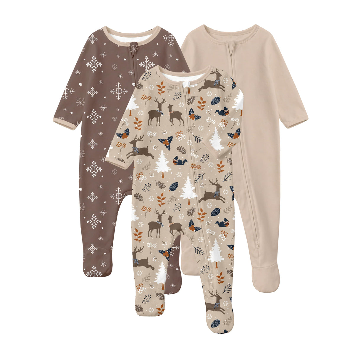 Yoofoss Baby Pajamas 100% Organic Cotton Newborn Sleepers Boy Girl Clothes