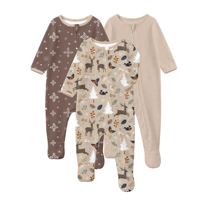 Yoofoss Baby Pajamas 100% Organic Cotton Newborn Sleepers Boy Girl Clothes