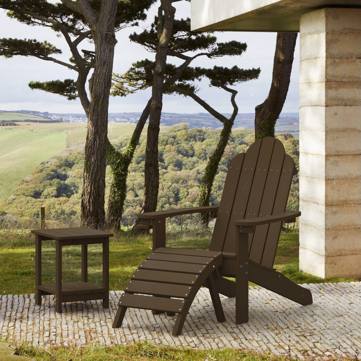 Lue Bona Hdps Adirondack Chairs Set