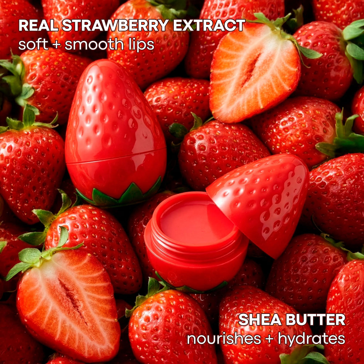 TONYMOLY Mini Fruit Lip Balm Set with Sheer Tint, Shea Butter and Vitamin E