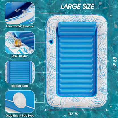 Inflatable Tanning Pool Lounger Float