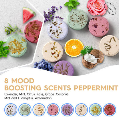 Blriet Shower Steamers Aromatherapy Relief Gifts 8 ct