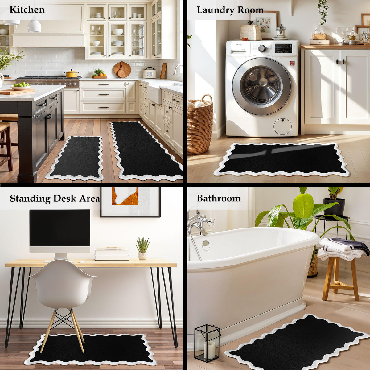 Arenarug Upgrade Scalloped Embossed Kitchen Mats