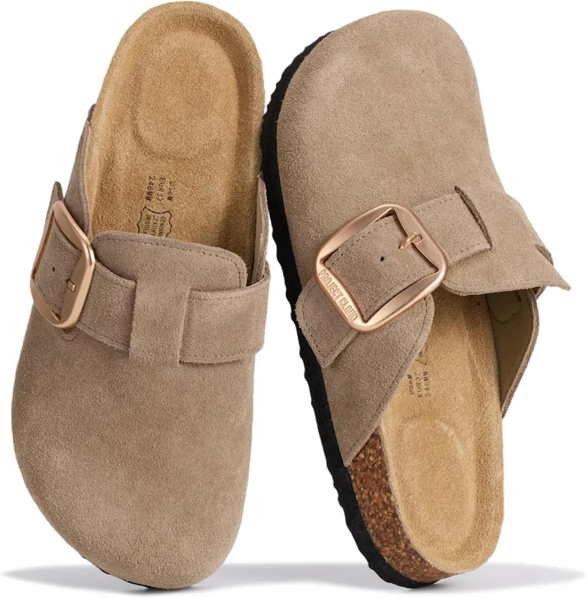 Project Cloud 100% Genuine Leather Clogs for Women Fall Shoes for Women
