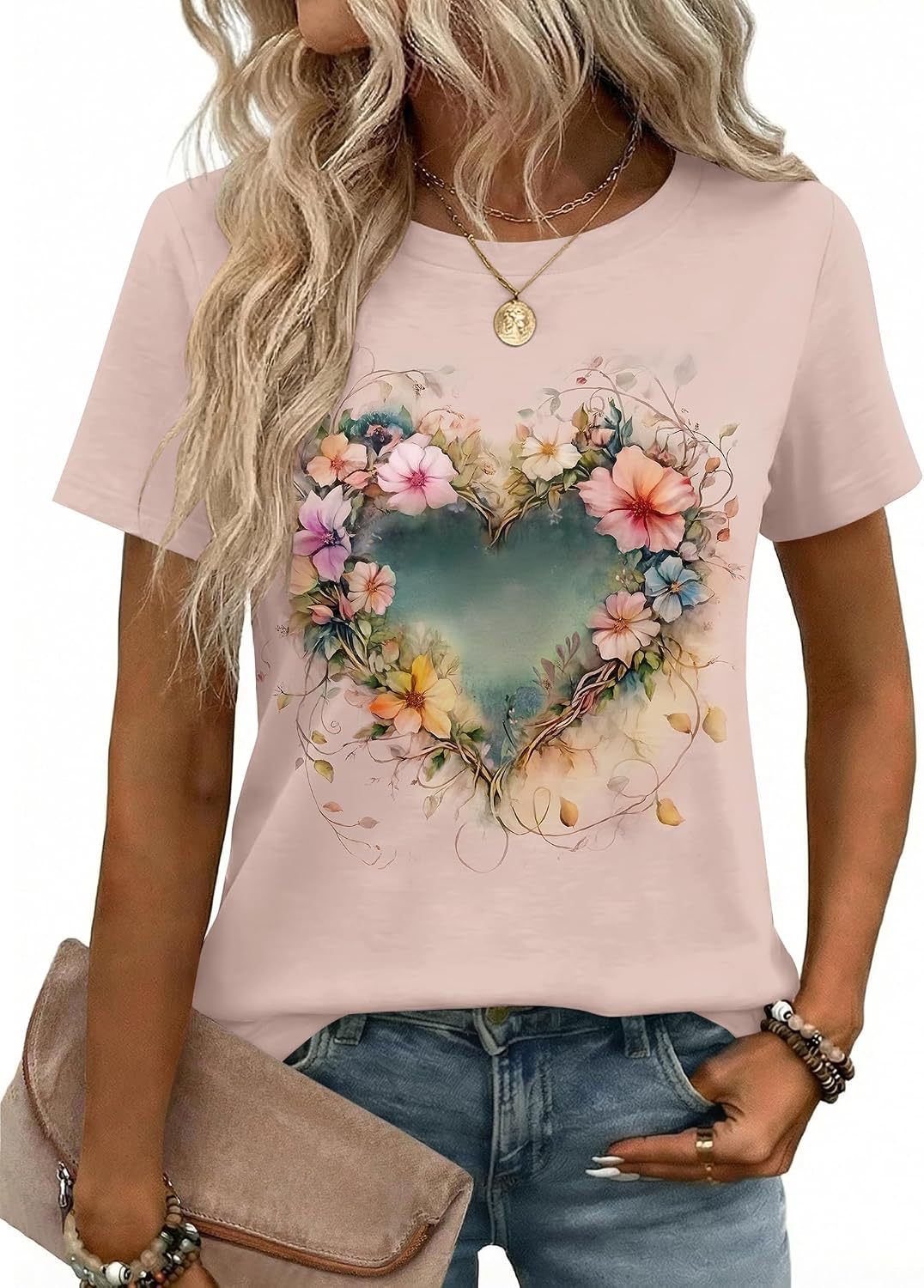 Zeagoo Womens Tshirt Short Sleeve Summer Tops Crewneck Casual Basic Tee Shirts Spring Clothes Trendy Outfit