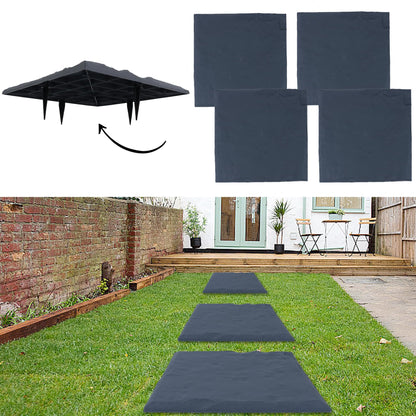 4Pcs Large Stepping Stones Outdoor Garden Walkway, Durable Plastic Pavers