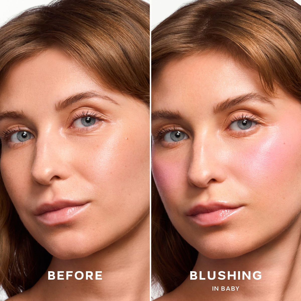 Saie Dew Liquid Blush for Cheeks - Hydrating Cream Blush Stick with a Blendable + Buildable Formula - Skincare Infused Dewy Cheek Tint for a Natural Flush - Glowy Makeup Essential - Baby (.40 Oz)