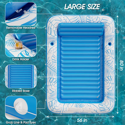 Inflatable Tanning Pool Lounger Float