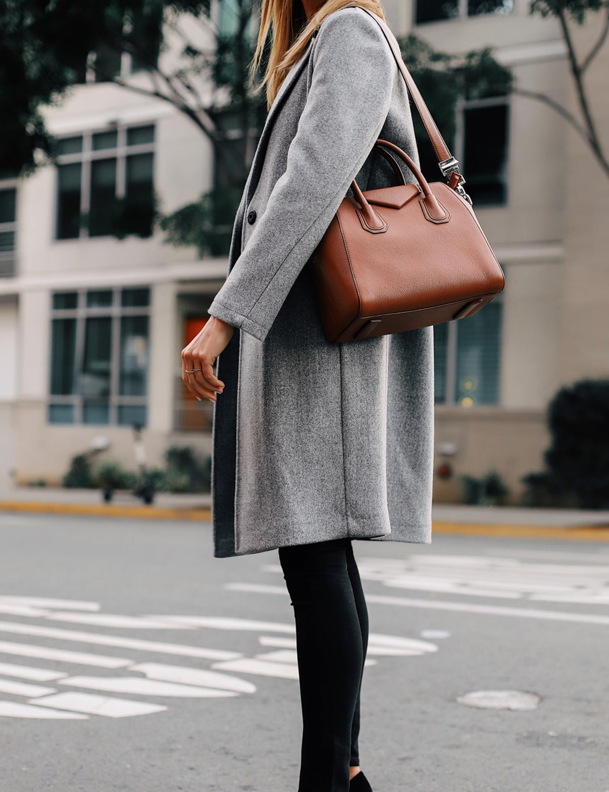 Women's Wool Coat Notch Lapel Double-Breasted Peacoat