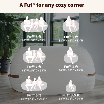 Big Joe Fuf Oversized Couch with Removable Cover