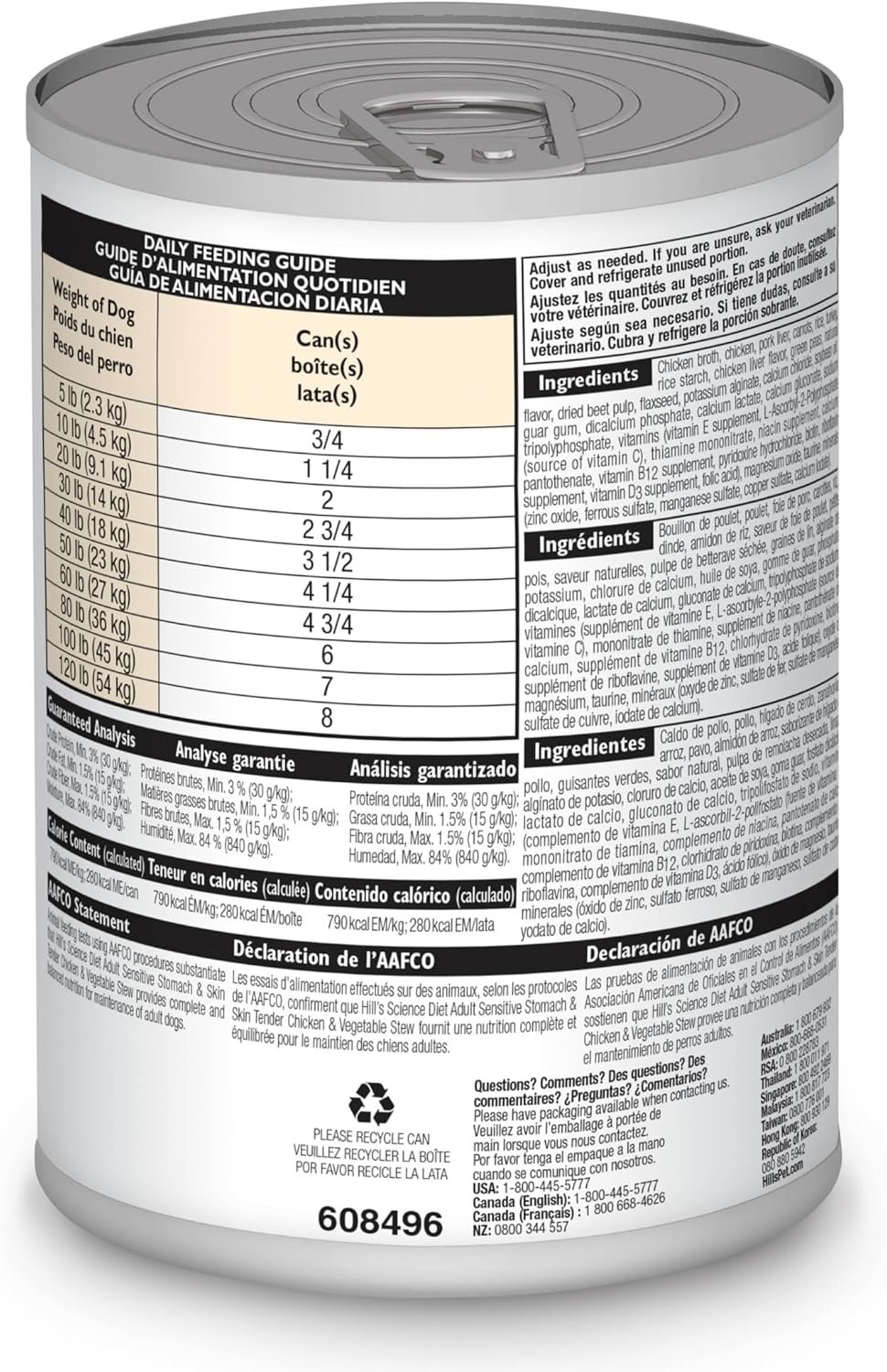 Hill's Science Diet Adult Sensitive Stomach & Skin Wet Dog Food, Turkey & Rice, 12.5 Oz. Cans, 12-Pack