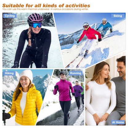 Thermal Underwear for Women Thermal Set Fleece Lined Leggings Long Johns