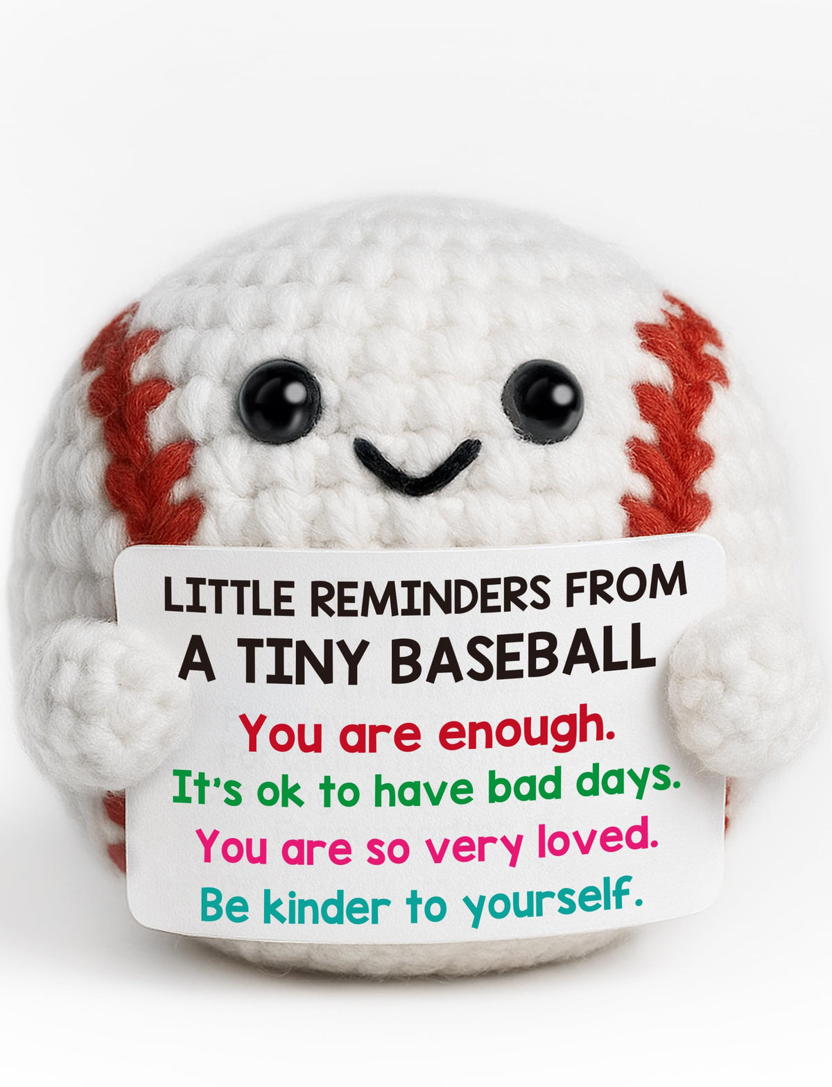 Baseball Gifts for Boys Son Birthday Christmas Positive Crochet Animals