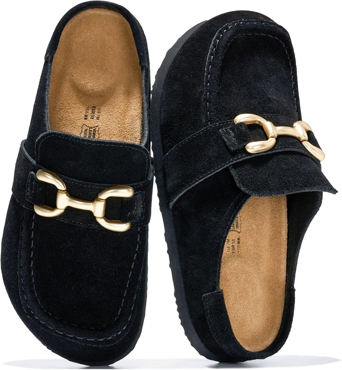 Project Cloud 100% Genuine Leather Moccasin Clogs for Women Fall Shoes