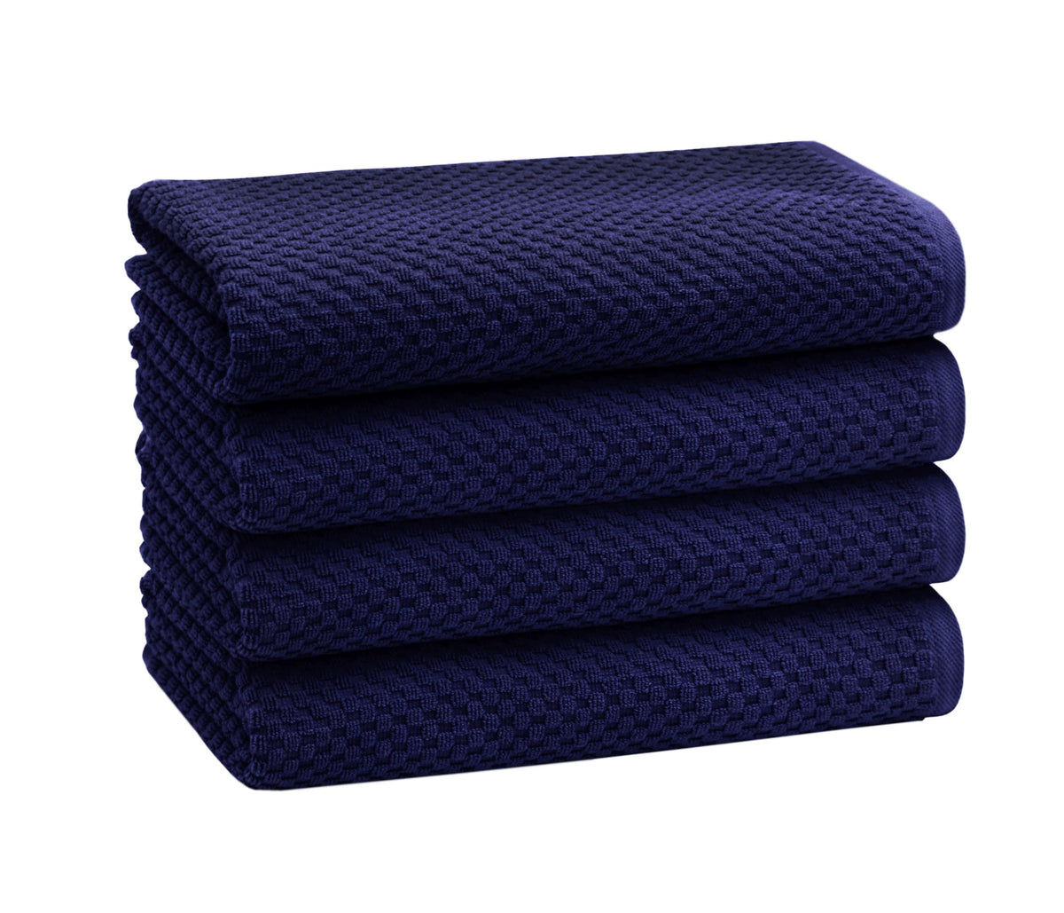 Cotton Craft- Euro Spa Set of 4 Luxury Waffle Weave Bath Towels, Oversized Pure Ringspun Cotton, 30 Inch X 56 Inch, White