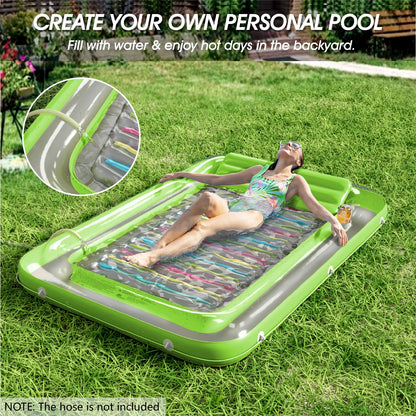 Inflatable Tanning Pool Lounger Float