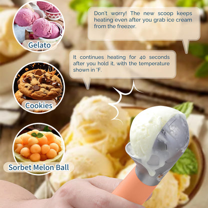 Heated Ice Cream Scoop Rechargeable
