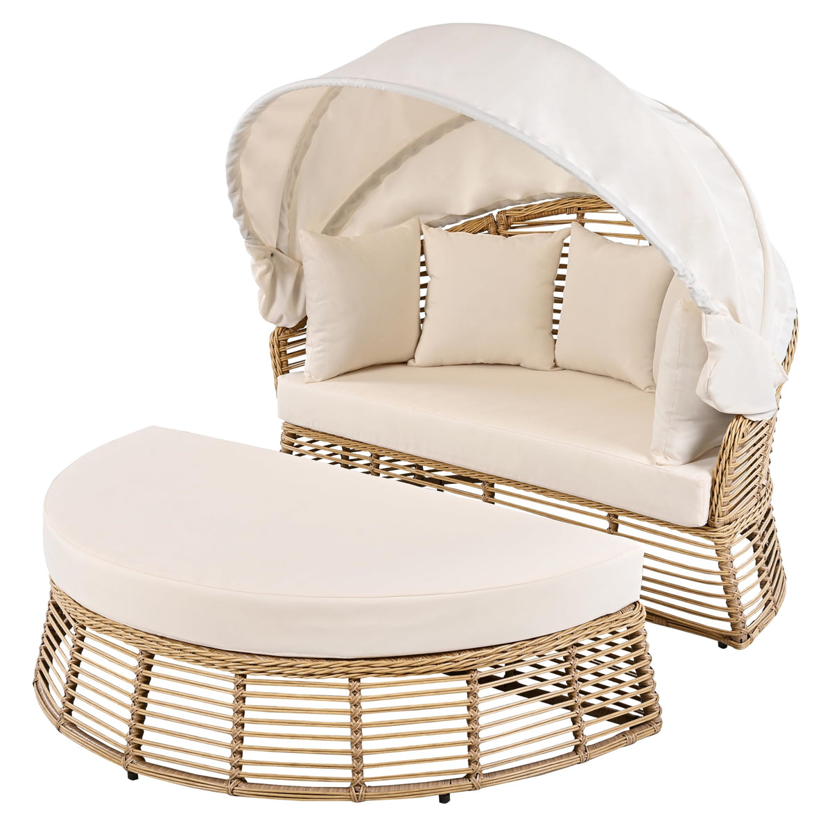 Lumisol Outdoor Sunbed with Retractable Canopy