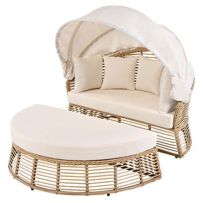 Lumisol Outdoor Sunbed with Retractable Canopy