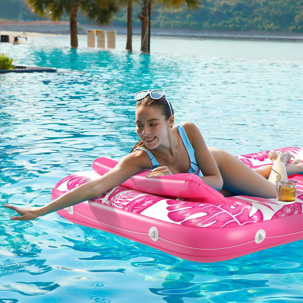 Inflatable Tanning Pool Lounger Float