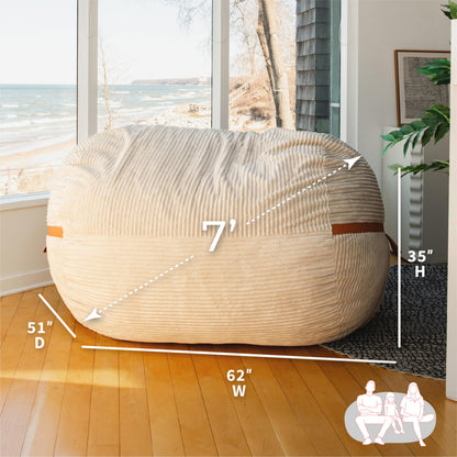 Big Joe Fuf Oversized Couch with Removable Cover