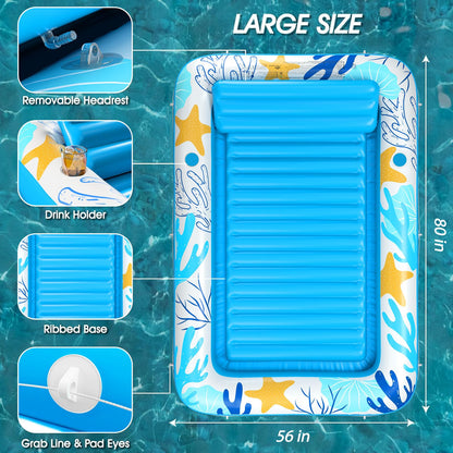 Inflatable Tanning Pool Lounger Float