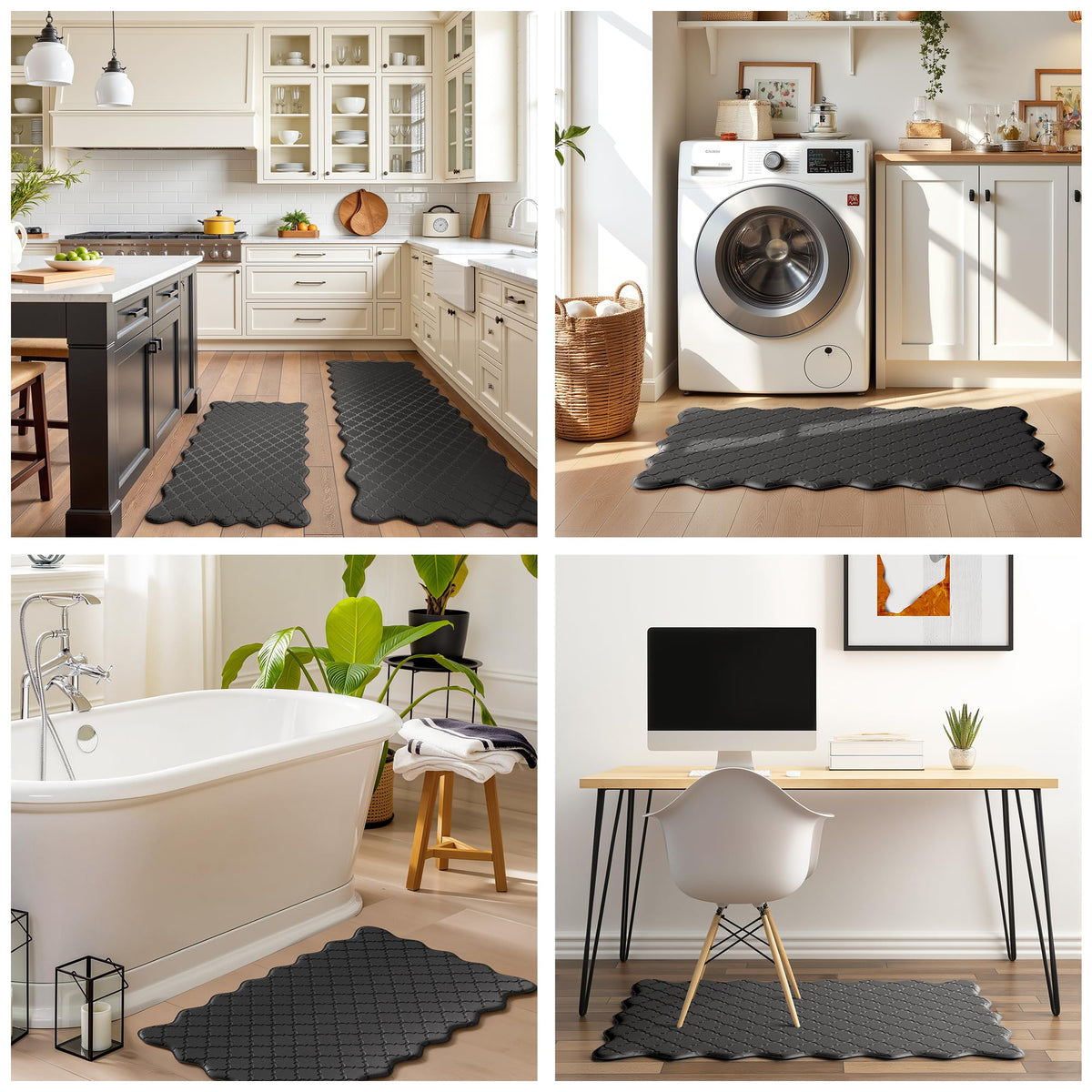 Arenarug Upgrade Scalloped Embossed Kitchen Mats