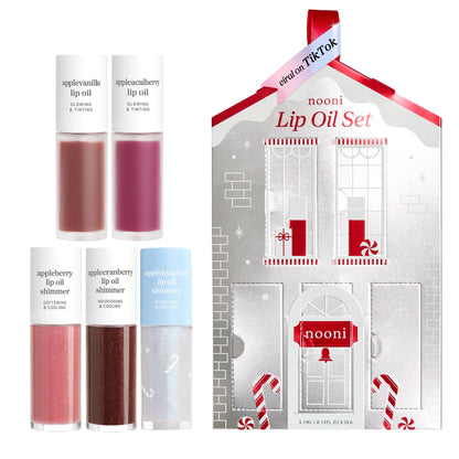 NOONI Korean Lip Oil - Applepeony - pH Color-Changing Plumping Lip Gloss