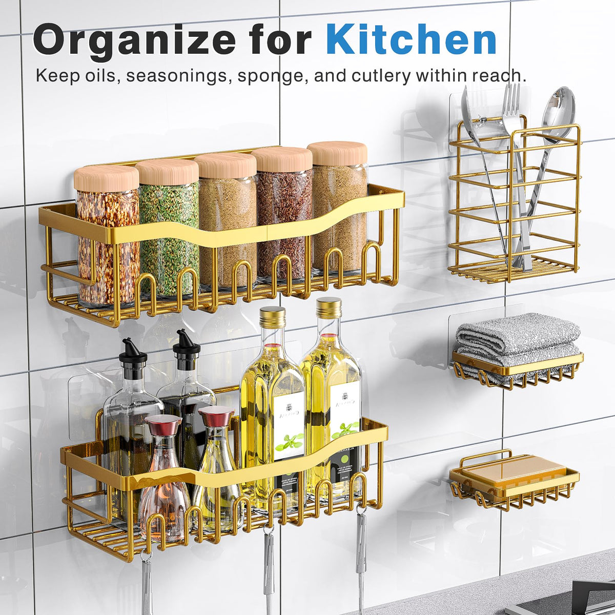 Eudele Adhesive Shower Caddy